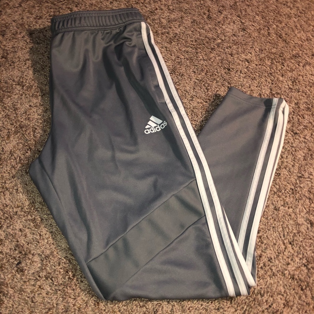Light Gray Adidas Men’s Track Pants